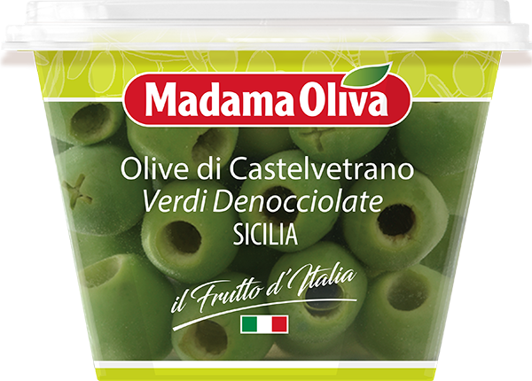 Olive-di-Castelvetrano-verdi-denocciolate-Sicilia-Frutto-d'Italia-Madama-Oliva